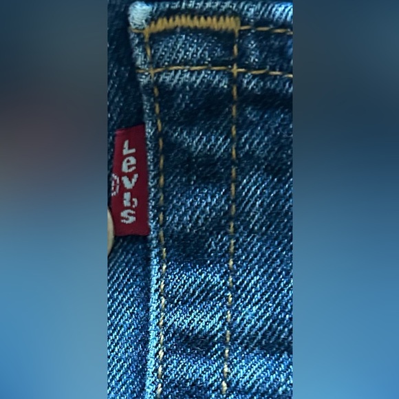 Levi’s Men’s 505 Regular Fit Straight Leg Blue Jeans 40x32 - Picture 2 of 6